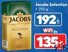JACOBS SELECTİON FİLTRE KAHVE 250 G fiyat ve kampanya bilgisi